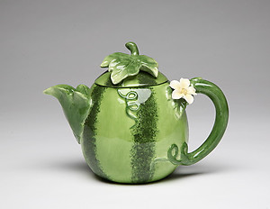 Porcelain Decorative Watermelon Teapot 