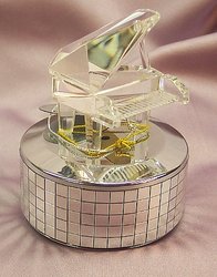 Crystal Mirrored Musical Piano #114-cm